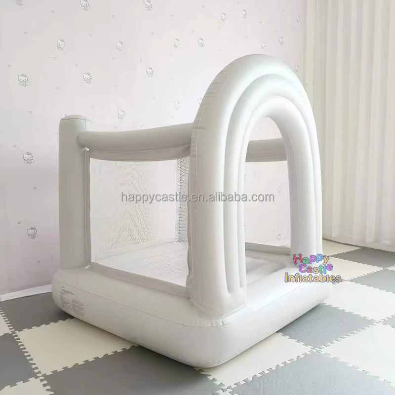 Hot Sale 2023 Factory Wholesale Price Inflatable Oxford Fabric Bounce House Mini White Bounce House Infant Bouncer