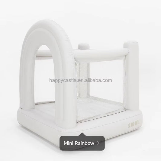 Hot Sale 2023 Factory Wholesale Price Inflatable Oxford Fabric Bounce House Mini White Bounce House Infant Bouncer