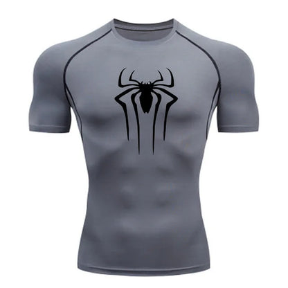 New Compression Shirt Men Fitness Gym Super Hero Sport Running T-Shirt Rashgard Tops Tee Quick Dry Short Sleeve T-Shirt for Men